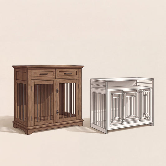White vs Wood Dog Crate Furniture: Which Style Fits Your Home?