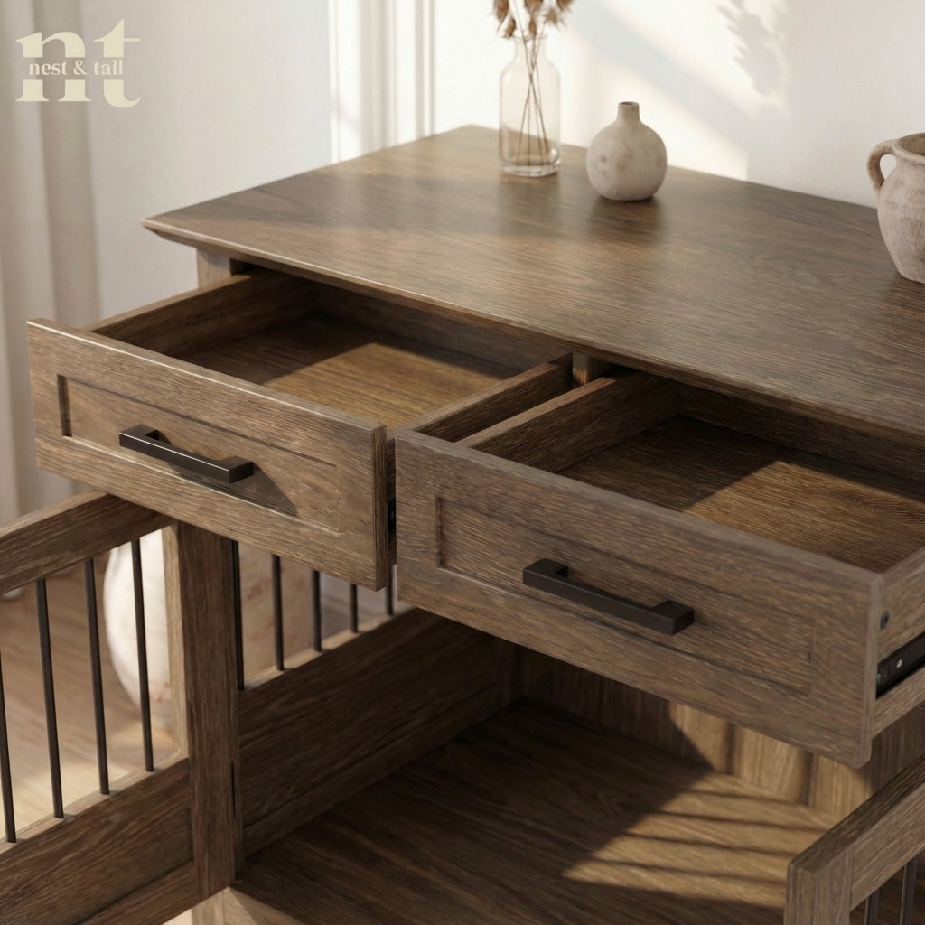 Carlisle Console — Furniture-Grade Dog Crate End Table