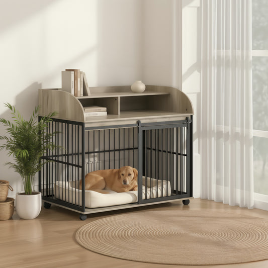 Nest & Tail Signature Kennel — Rustic Luxe