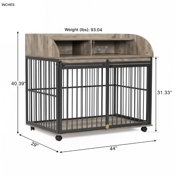 Nest & Tail Signature Kennel — Rustic Luxe